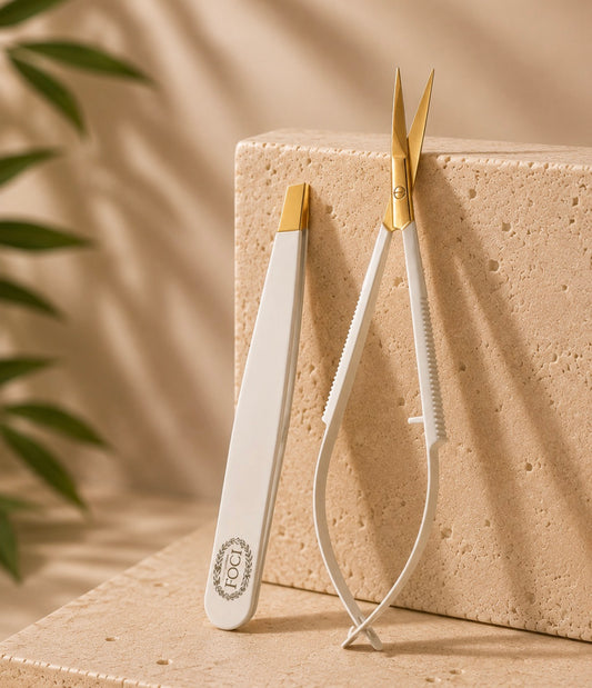 Brow Tweezers & Scissors Combo